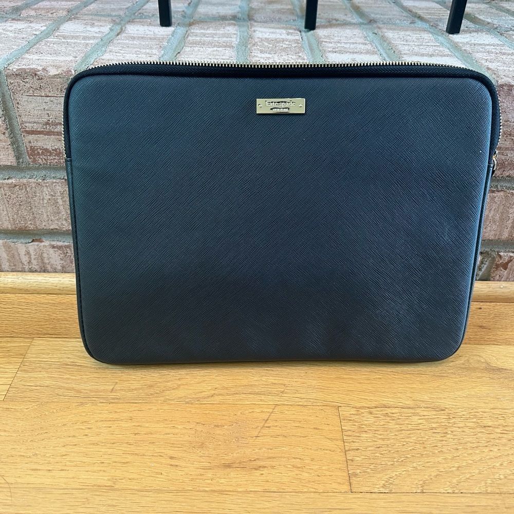 Kate Spade Black Laptop Sleeve Sleek Professional Design